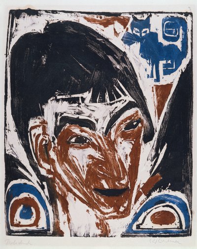 Porträt von Otto Mueller von Ernst Ludwig Kirchner