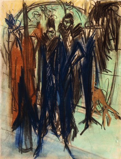 Prostituierte, Friedrichstraße, Berlin von Ernst Ludwig Kirchner