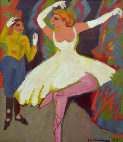 Russisches Tanzpaar von Ernst Ludwig Kirchner