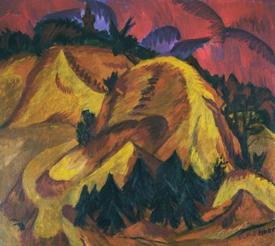 Sandhügel des Engadin von Ernst Ludwig Kirchner