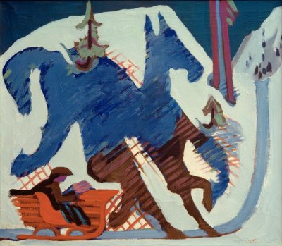 Schlittenfahrt von Ernst Ludwig Kirchner