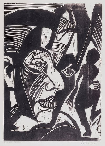 Selbstbildnis (Melancholie der Berge) von Ernst Ludwig Kirchner