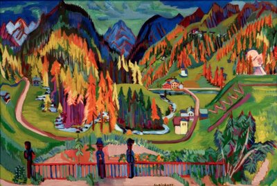 Sertigtal im Herbst von Ernst Ludwig Kirchner
