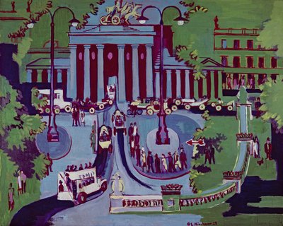 Das Brandenburger Tor, Berlin von Ernst Ludwig Kirchner