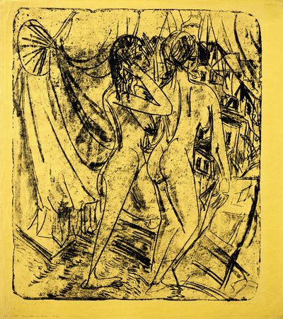 Zwei Akte am Fenster, 1915 von Ernst Ludwig Kirchner