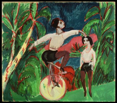 Einradfahrer von Ernst Ludwig Kirchner