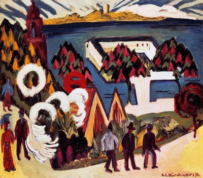 Blick auf den Bodensee bei Kreuzlingen von Ernst Ludwig Kirchner
