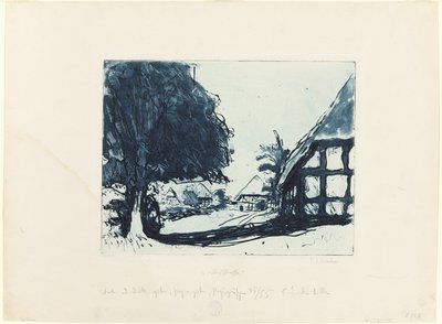 Dorfstraße von Ernst Ludwig Kirchner