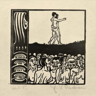 Vor den Menschen von Ernst Ludwig Kirchner