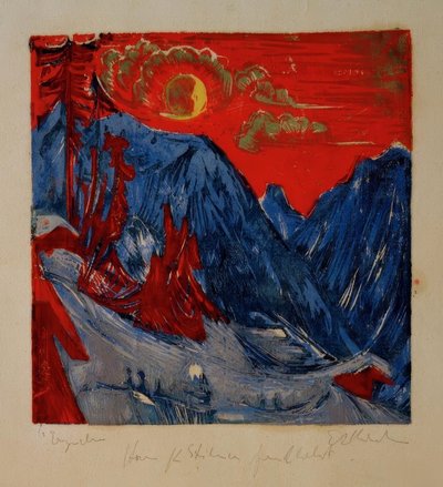 Wintermondnacht von Ernst Ludwig Kirchner