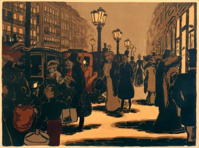 Pariser Straßenszene von Ernst Matthes