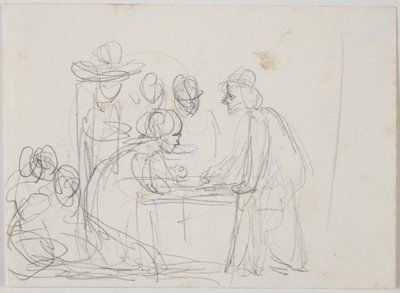Studie zu "Der Briefschreiber und das Mädchen" von Ernst Meyer