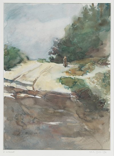 Sandweg durch bewaldete Landschaft von Ernst Witkamp