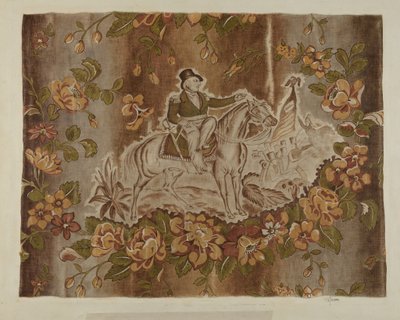 Historischer bedruckter Stoff, ca. 1939 von Esther Hansen