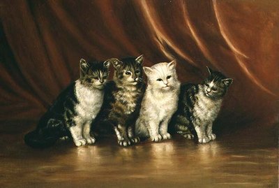 Vier Katzen von Ethel Leigh