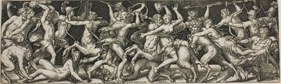 Kampf der Kentauren und Lapithen von Etienne Delaune