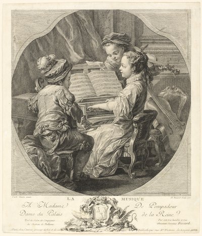 Allegorie der Musik von Etienne Fessard