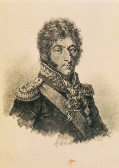 Prinz Pjotr Iwanowitsch Bagration (1765-1812) von Etienne Gustave Aubin