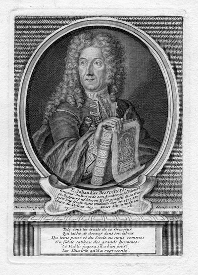Selbstporträt (Gravur) von Etienne Jehandier Desrochers