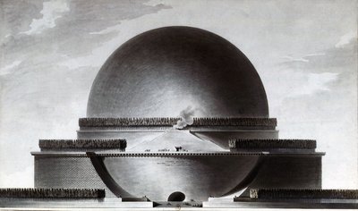 Newton Kenotaph von Etienne Louis Boullee