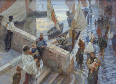 Nach dem Regen in Chioggia von Ettore Tito