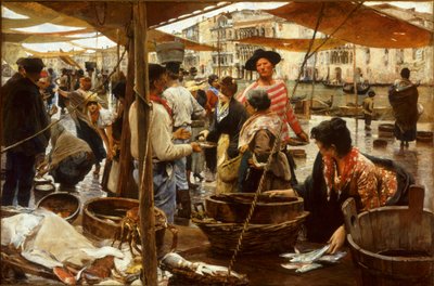 Alter Fischmarkt von Ettore Tito