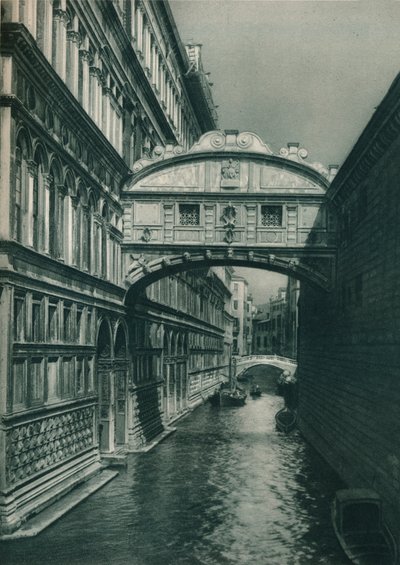 Seufzerbrücke, Venedig, Italien, 1927 von Eugen Poppel