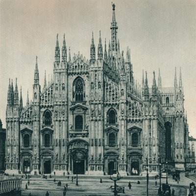 Fassade des Doms, Mailand, Italien, 1927 von Eugen Poppel
