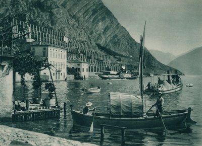 Hafen von Limone sul Garda, Italien, 1927 von Eugen Poppel