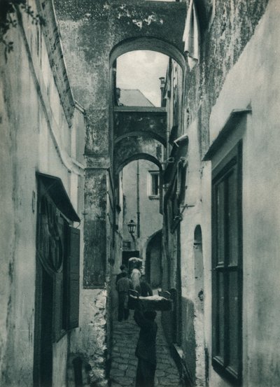 Straße von Capri, Italien, 1927 von Eugen Poppel
