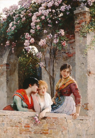 Auf der Terrasse von Eugen von Blaas
