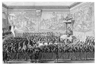 Parlamentssitzung, Versailles 1776, 1885 von Eugene Alexis Girardet