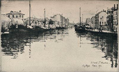 Der Canal St. Martin, 1915 von Eugene Bejot