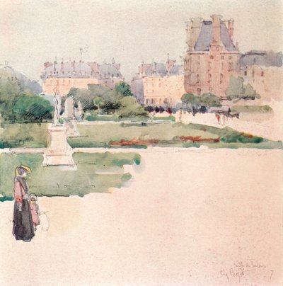 Die Tuileriengärten, 1915 von Eugene Bejot