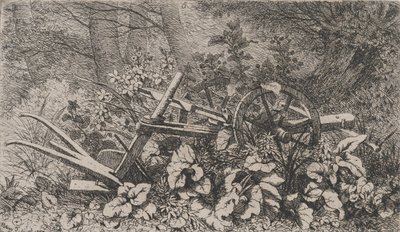 Der Pflug mit Klettenpflanzen, 1858 von Eugene Bléry