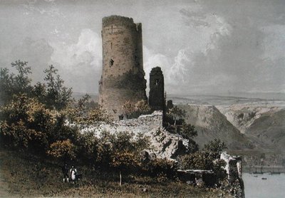 Der Katzenturm, Rheintal von Eugene Ciceri