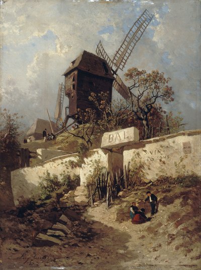 Die Moulin de la Galette in Montmartre von Eugene Ciceri
