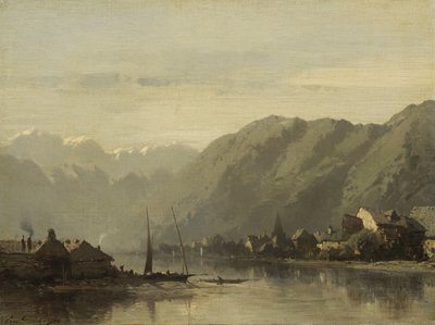Ein Schweizer See von Eugene Deshayes
