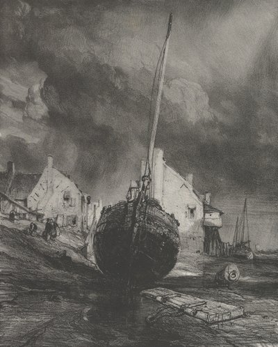 Erinnerung an Saint-Valéry-sur-Somme von Eugene Isabey