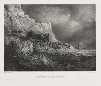 Sechs Marines: Umgebung von Dieppe von Eugene Isabey