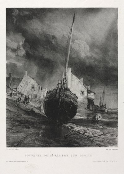 Sechs Marines: Souvenir Saint Valéry-sur-Somme von Eugene Isabey