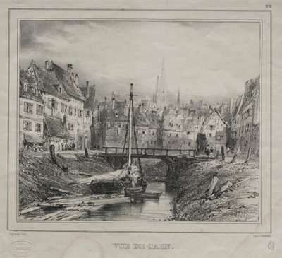 Vue de Caen von Eugene Isabey