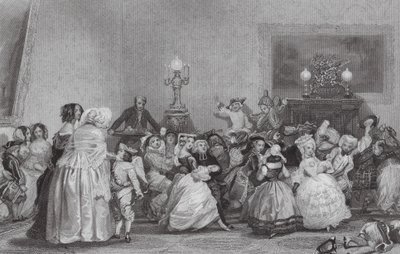 Jugendlicher Maskenball, Paris von Eugene Louis (after) Lami