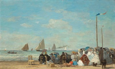 Strandszene in Trouville, 1863 von Eugene Louis Boudin