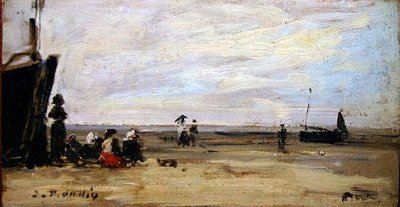 Strandszene von Eugene Louis Boudin
