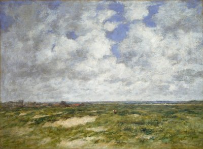Berck, bewölkte Landschaft, 1882 von Eugene Louis Boudin
