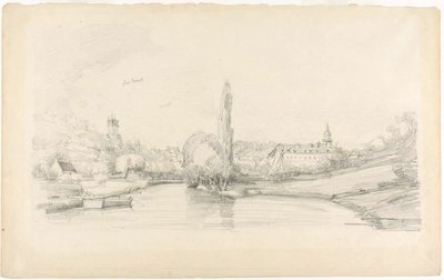 Kanalszene in der Nähe von Brüssel von Eugene Louis Boudin
