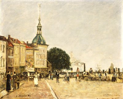 Dordrecht, die Stadt, 1884 von Eugene Louis Boudin