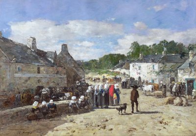 Das Fest, ca. 1865 von Eugene Louis Boudin
