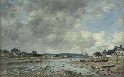 Landschaft mit Wäscherinnen, 1873 von Eugene Louis Boudin